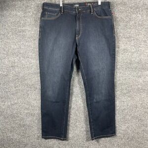 34 Heritage Jeans Mens 40x30 Blue Charisma Straight Classic‎ Comfort Rise Dark